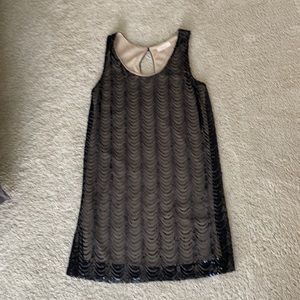 Black sequence dress